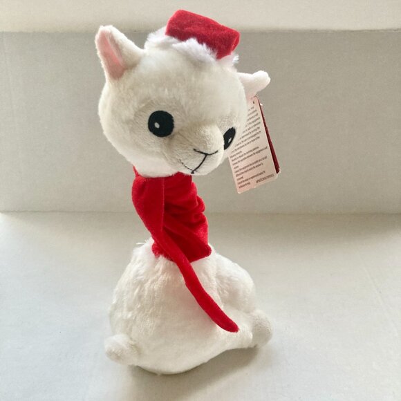 Aldi's Merry Moments Singing Llama Christmas Plush Stuffed Animal Moving Candy - Picture 6 of 12